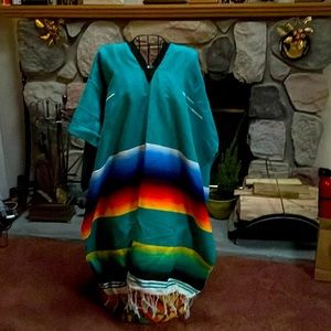 MEXICAN BLANKET PONCHO